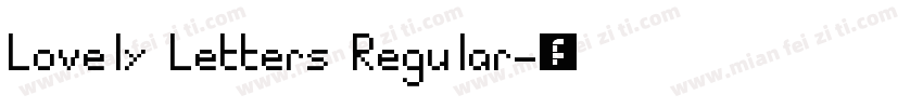 Lovely Letters Regular字体转换